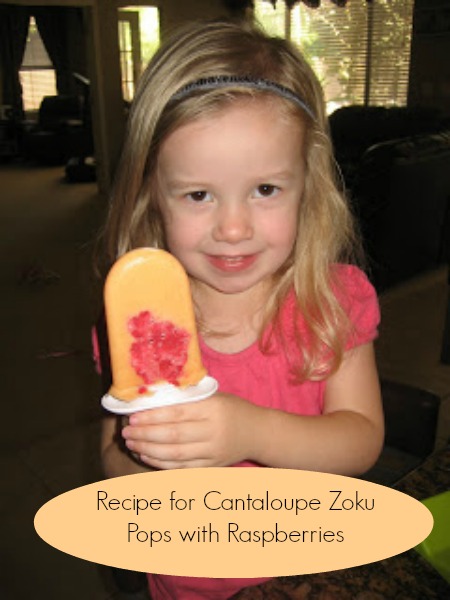 Cantaloupe Zoku Pops Recipe makes Healthy Snacks a Breeze