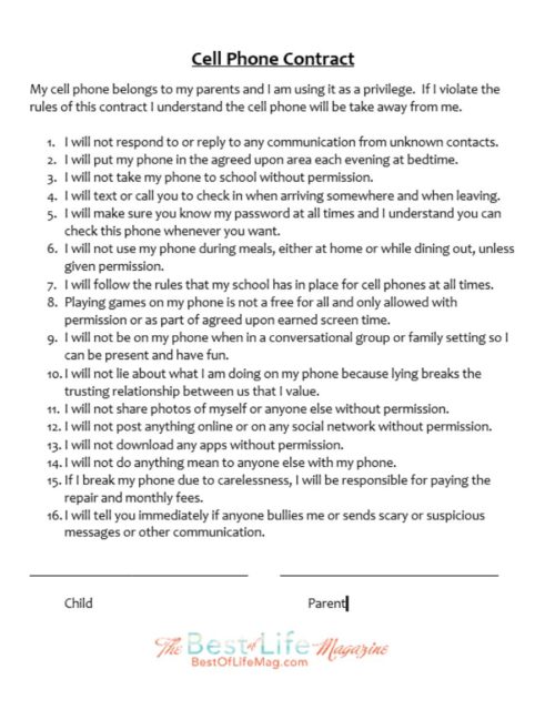 Teen Driver Contracts 48