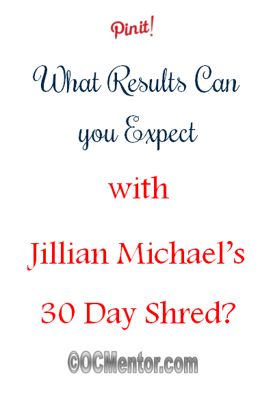 Jillian 30 Day Shred Chart