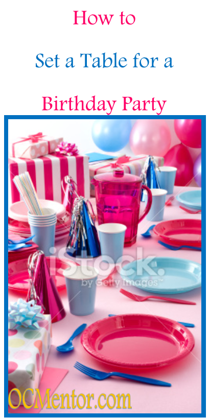 How to Set a Table for your Child's Birthday Party
