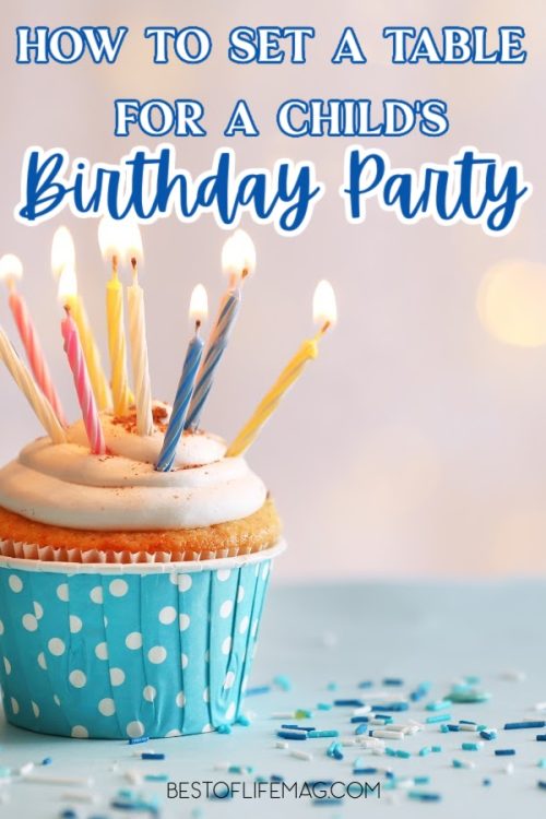How to Set a Table for your Child's Birthday Party