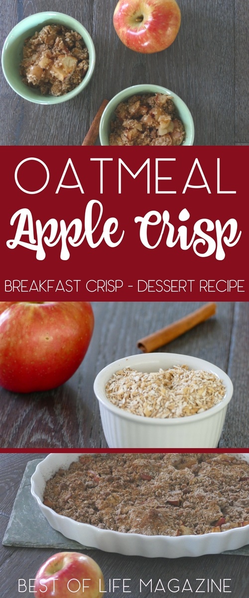 This Coach's Oats oatmeal apple crisp recipe is perfect for a healthier dessert or as an easy warm apple breakfast dish. Easy Breakfast Recipes | Breakfast Recipes | Oatmeal Recipes | Holiday Recipes | Entertaining Recipes | Recipes for Kids | Coach's Oats Recipes via @amybarseghian