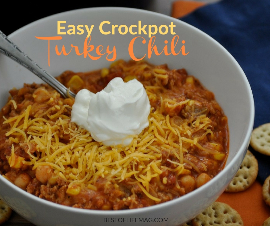 This turkey chili crockpot recipe can also be made on the stove top well making it a versatile and easy meal to prepare for your family or gatherings. Crockpot Recipes | Slow Cooker Recipes | Crockpot Chili Recipes | Slow Cooker Chili Recipe | Healthy Chili Recipe
