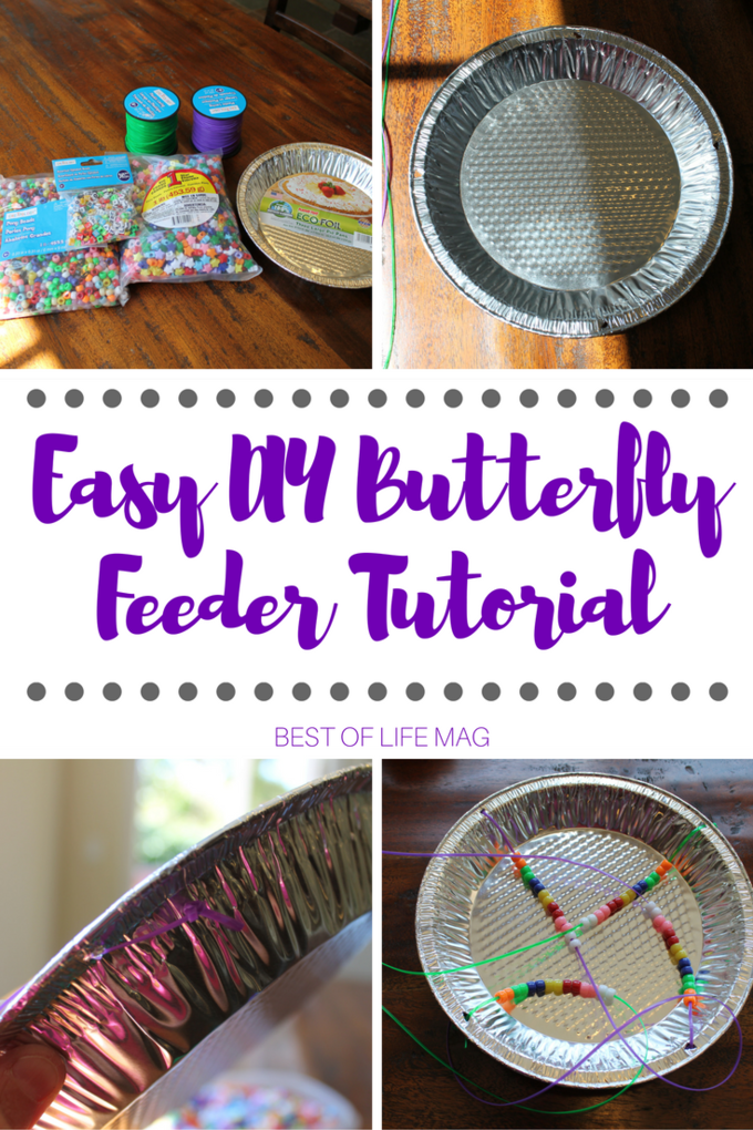 This easy DIY Butterfly Feeder Tutorial is an engaging way to teach your family about butterflies, science, counting, patterns, and remember loves ones.