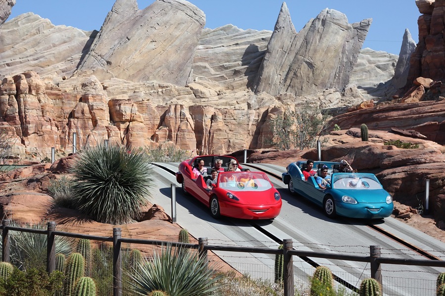 Family Things to do in Orange County Radiator Springs Racers at Disney's California Adventure