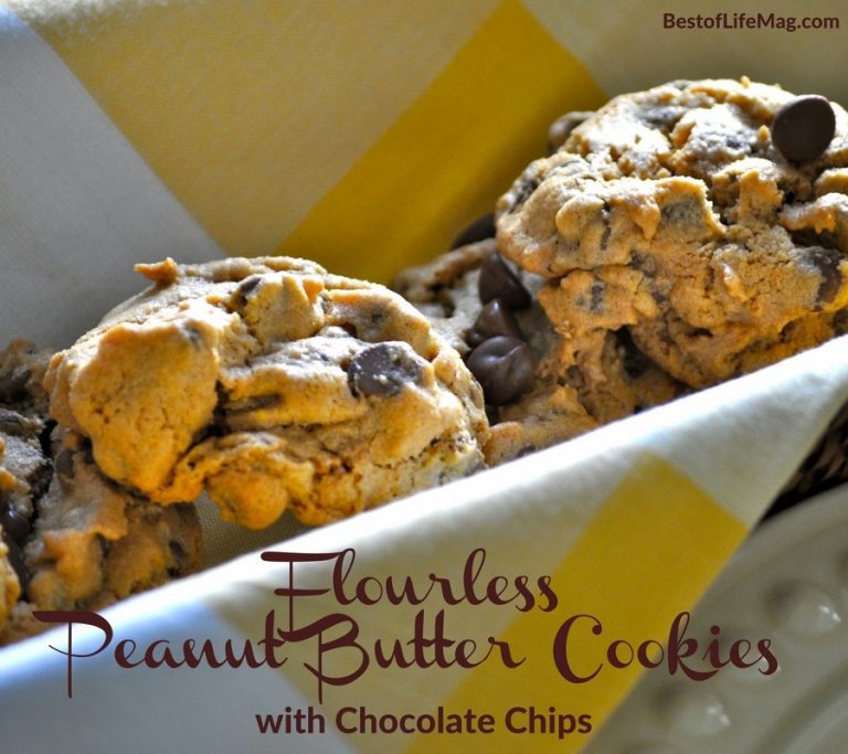 Flourless Peanut Butter Cookies with Chocolate Chips