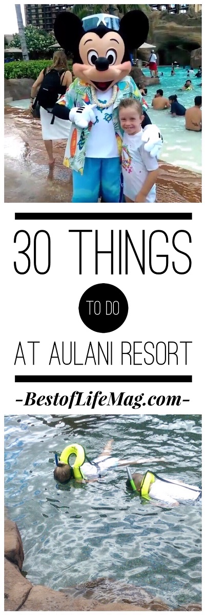 With this list of 30 things to do at Aulani Resort, kids and adults have plenty to do! via @amybarseghian