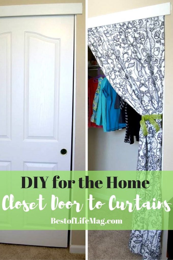 10 Minute DIY Closet Doors to Curtain Project - The Best of Life Magazine