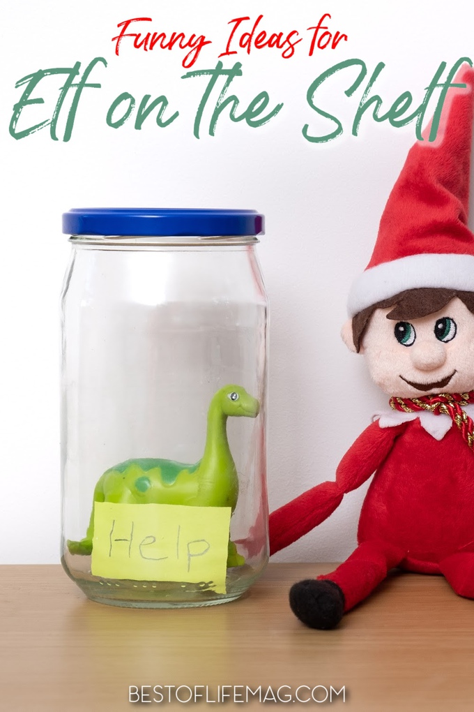 Make sure to add some of these funny Elf on a Shelf ideas into your Elf on the Shelf fun this holiday season! They are a hit with all ages. Hilarious Elf on the Shelf | Elf on The Shelf Ideas for Kids | Pranks with Elf on the Shelf | Elf on the Shelf Ideas for Adults | Holiday Pranks for Kids | Tips for Elf on a Shelf #elfontheshelf #holidays
