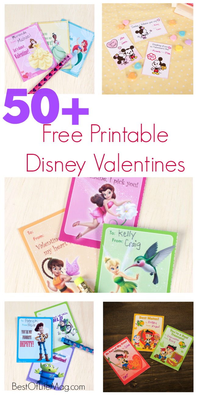 Valentines Day Disney Printables 50 Cards For Kids Best Of Life Mag
