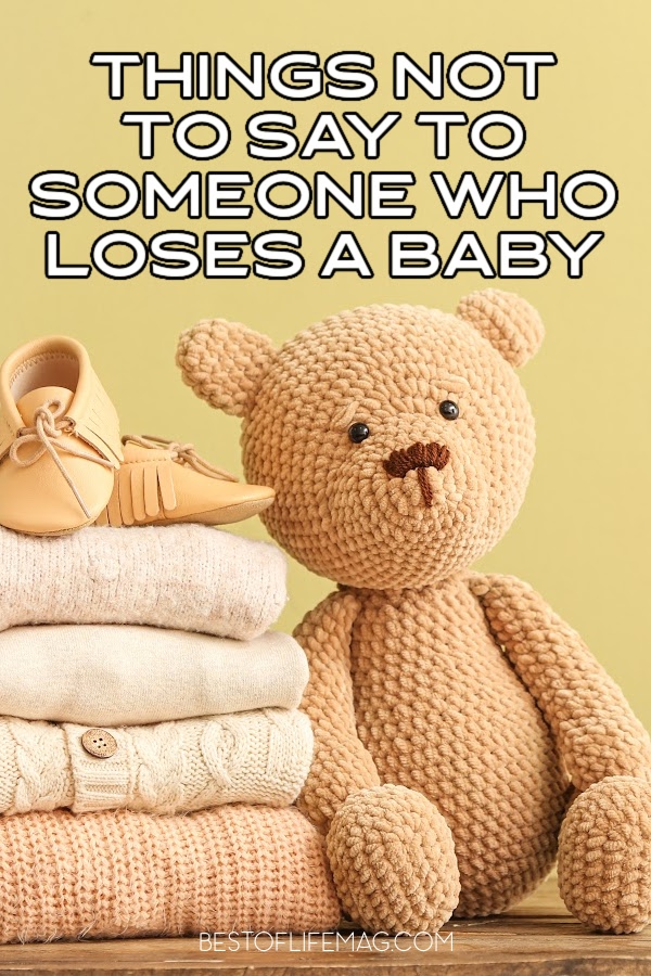 When someone loses a baby, it can be hard to know how to help them. Speaking from firsthand experience - here is what NOT to say to them. Tips for Dealing with Death | How to Deal with the Loss of a Child | Tips for the Loss of a Baby | Things to Say About the Loss of a Baby | Losing a Baby | Dealing with the Loss of a Baby via @amybarseghian