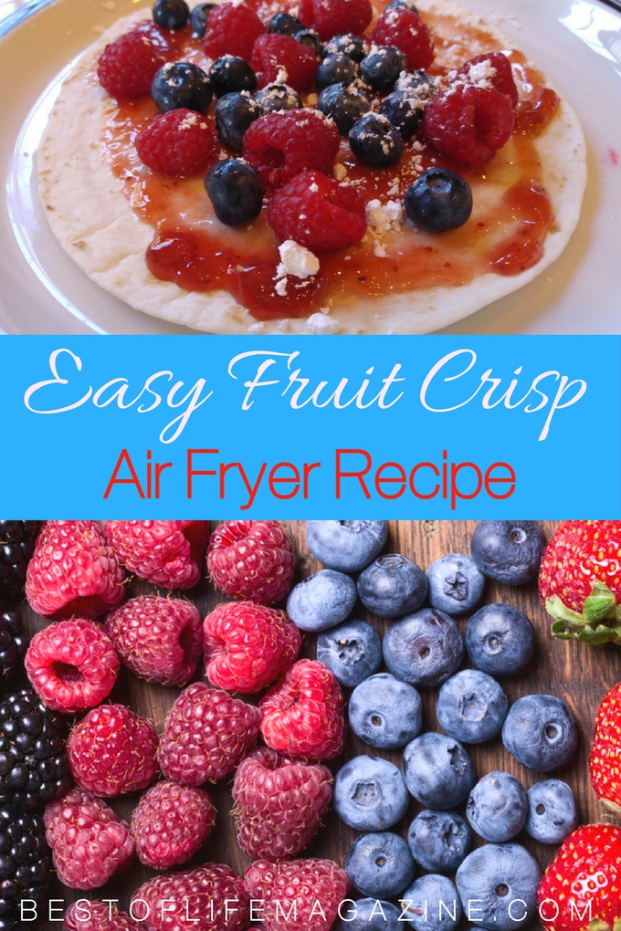 This easy fruit crisp taco recipe was made in our Avalon Bay Air Fryer and is infused with fruit and a patriotic twist making it a natural choice for 4th of July!