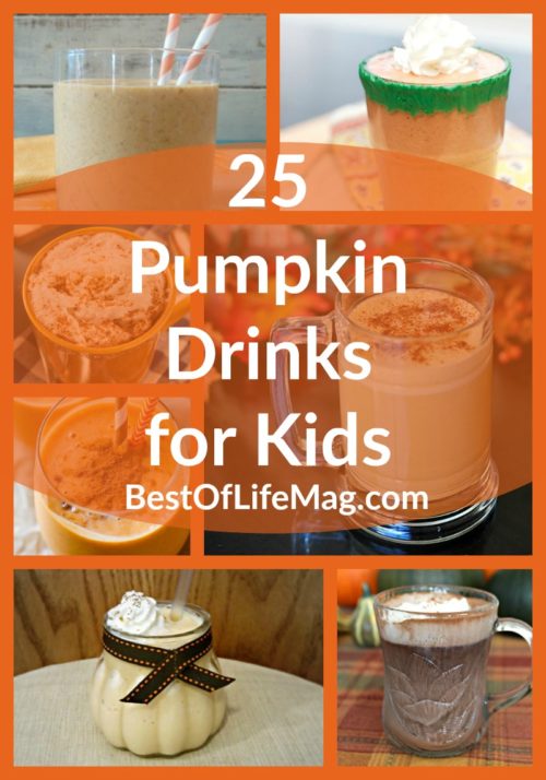 Pumpkin drinks for kids that are perfect for fall and Halloween parties and kids love making them on their own! Fall Recipes | Halloween Drinks | Fall Recipes for Kids | Recipes for Kids | Pumpkin Recipes | Halloween Recipes | Things to do with Kids