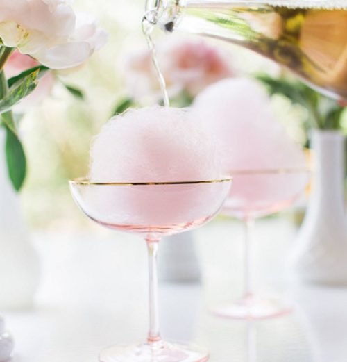 Cotton Candy Champagne Cocktail