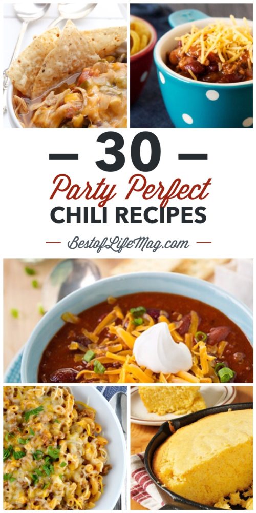 30 Party Perfect Chili Recipes