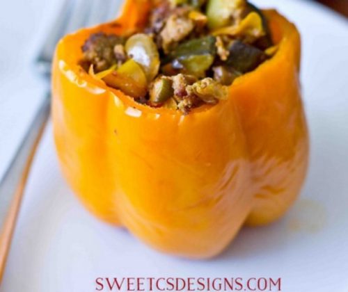 Dairy Free Lunch Chorizo Stuffed Peppers