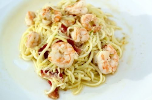 Dairy Free Lunch Paleo Noodles and Shrimp