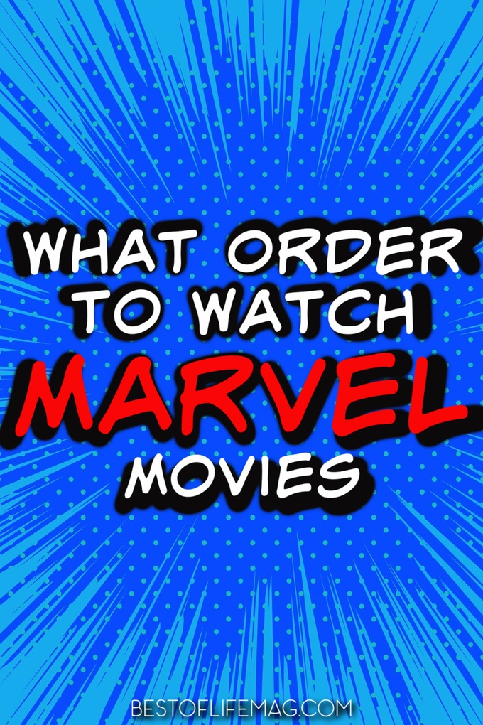 Ready to sit down and start watching the Marvel movies in order? When you want to know what order to watch the Marvel movies in, we have the list! Marvel Movies in Order | Marvel Movies in Order Chronological | Marvel Movies in Order to Watch | Marvel Movies List | Wandvision Review | Endgame Review | Marvel Movies on Disney Plus | Avengers Review | Spiderman Review | Marvel Shows to Watch | Marvel Movie Timeline #marvel #movies via @amybarseghian