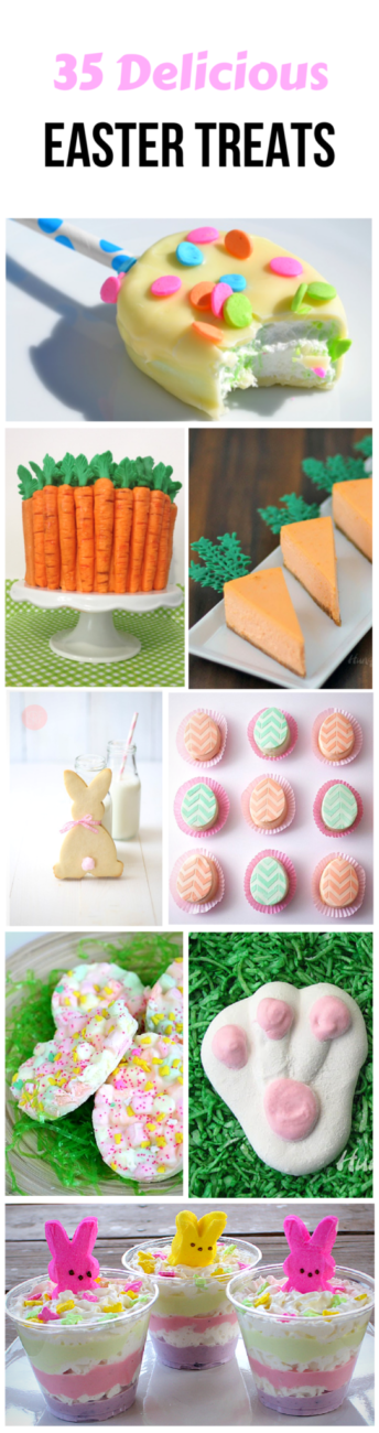 Easter Treats are delicious and make the holiday more fun! Decorate your table with these brightly colored Easter treats for all ages.