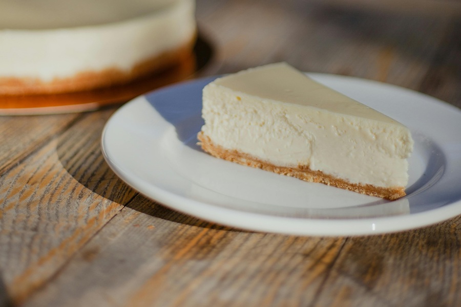 April Fools Ideas for Your Wife a Slice of White Cheese Cake on a Plate