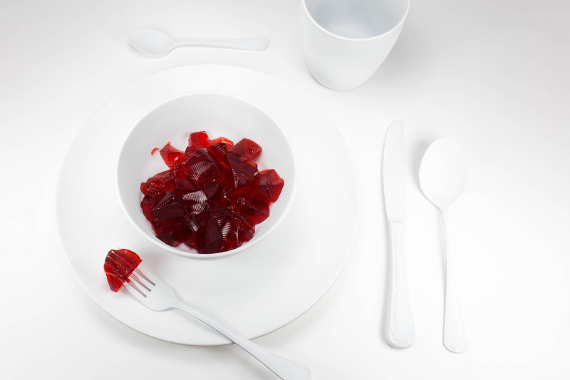 April Fools Jokes for Young Kids a Bowl of JellO with a Fork and a Spoon Nearby