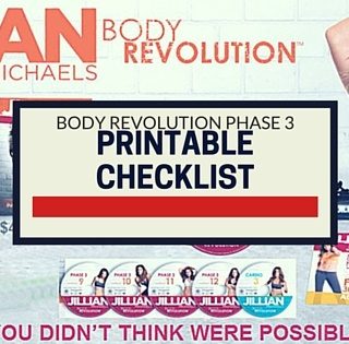 Body Revolution Phase 3 Printable Checklist