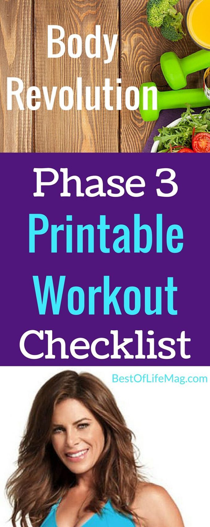 Body Revolution Phase 3 Printable Workout Checklist The