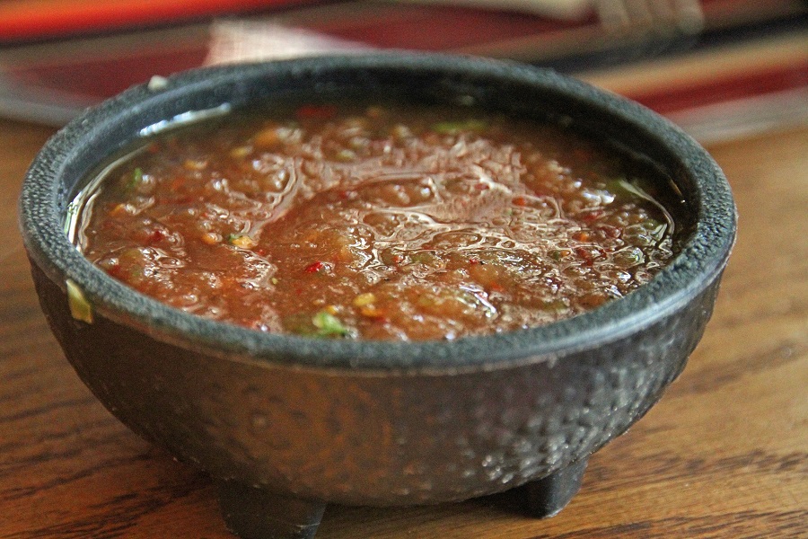 Cinco de Mayo Foods Salsa in a Small Bowl