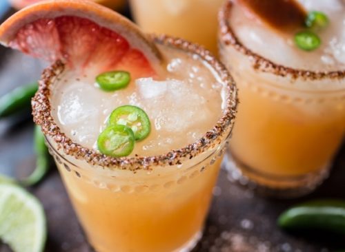 Cinco de Mayo Foods Spicy Grapefruit Margaritas