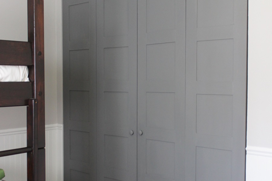 Closet Doors DIY Tutorial with Photos View of Bifold Closet Doors with Panels
