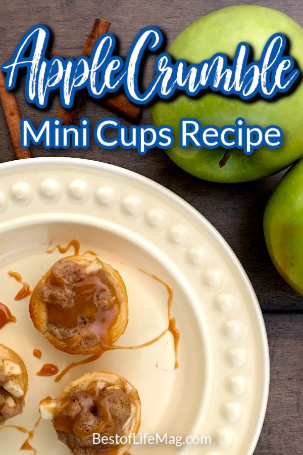 Mini Apple Crumble Cups are so easy to make and they're delicious! They'll be your go-to dessert option for parties, weeknight desserts, holiday gatherings, and family events. Holiday Recipes | Fall Recipes | Apple Pie Recipes | Baked Apple Recipe | Dessert Recipes for Fall | Holiday Dessert Recipes | Desserts with Apples | Desserts with Fruit | Healthy Treats for Kids #Desserts #partyrecipe via @amybarseghian