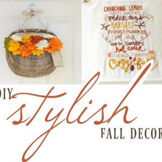 DIY Fall Décor doesn't have to be unflattering! These are some stylish DIY Fall Decor ideas that you can make at home to enhance your fall look! DIY Fall Decorations for Outside | Decorating for Fall on a Budget | Fall Crafts to Make | DIY Home Décor