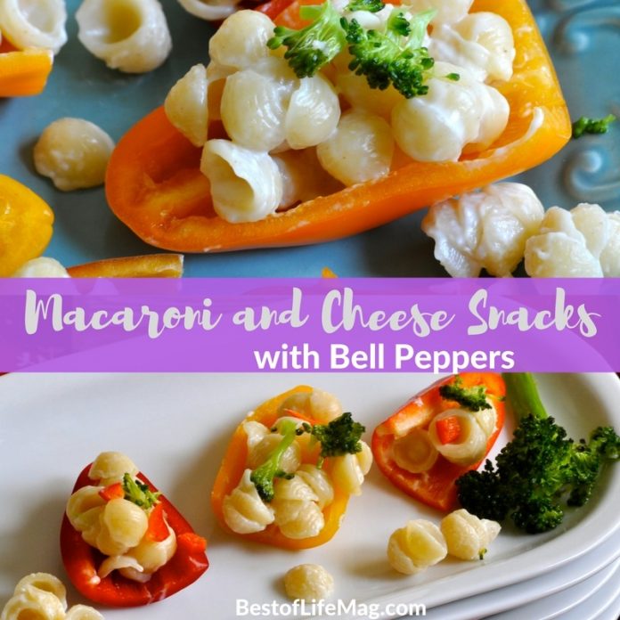 Macaroni and Cheese Snacks with Bell Peppers Best of Life Magazine