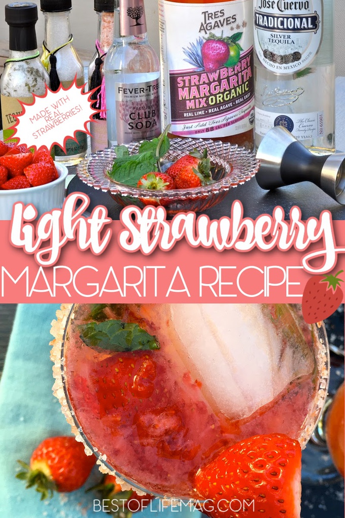 This clean tasting light strawberry margarita recipe will let you enjoy your favorite cocktail recipe without all the added calories! Margarita Ideas | Tequila Recipes | Fruity Margaritas | Happy Hour Recipes | Cocktail Recipes | Cocktail Recipes for a Crowd | Party Recipes | Margarita Recipes | Margaritas with Real Fruit | Fresh Fruit Cocktail Recipes #margaritas #cocktails via @amybarseghian