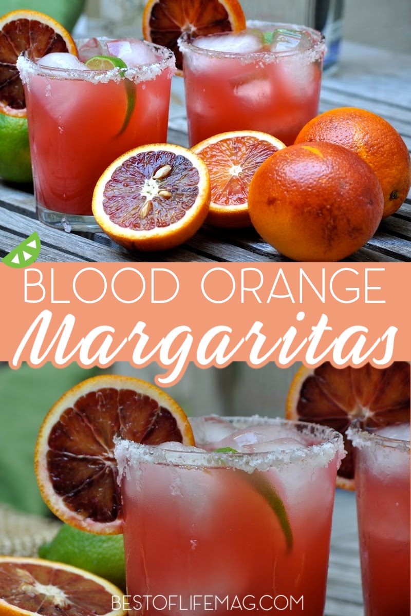 With freshly squeezed blood oranges and limes, this sparkling blood orange margarita adds a refreshing twist to a classic cocktail. Happy Hour Recipes | Cocktail Recipes | Margarita Recipes | Halloween Cocktail Recipes | Fall Cocktail Recipes #margarita #recipe