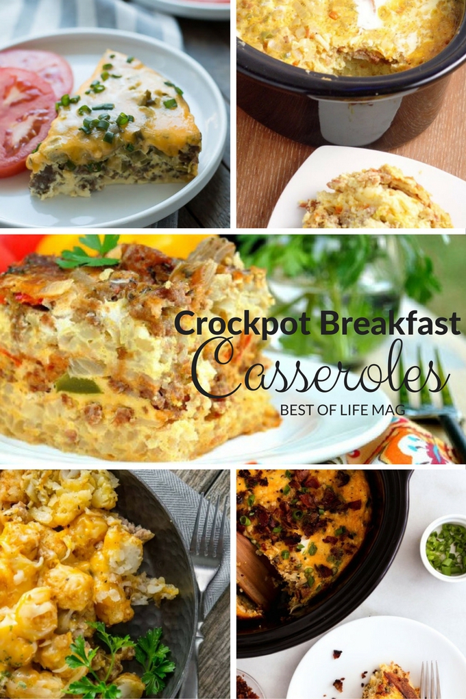 A crockpot breakfast casserole is the perfect time-saving addition to your morning! You don't have to skip out on breakfast due to being short on time! Crockpot Breakfast Recipes | Slow Cooker Breakfast Recipes | Slow Cooker Casserole Recipes | Vegetarian Breakfast Recipes | Healthy Breakfast Recipes #breakfast #crockpot