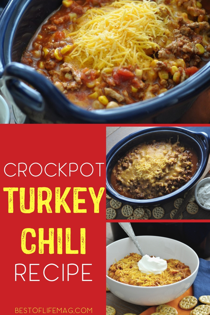 This turkey chili crockpot recipe can also be made on the stove top making it a versatile and easy meal to prepare for your family or gatherings. Healthy Recipes | Healthy Crockpot Recipes | Slow Cooker Recipes | Crockpot Chili Recipes | Slow Cooker Chili Recipes #crockpot #recipe via @amybarseghian