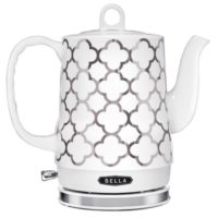 This Bella Electric Tea Kettle looks beautiful and is safe because there are no plastic pieces inside below the boiling line.