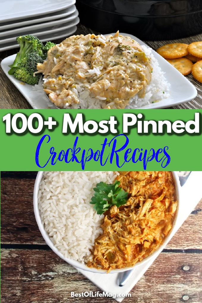 The most pinned crockpot recipes are the best recipes that can help you save time, eat healthy, and eat delicious meals while saving time with meal planning and preparation. Slow Cooker Recipes | Crockpot Breakfast Recipes | Crockpot Dinner Recipes | Crockpot Chili Recipes | Crockpot Dessert Recipes #crockpot #recipes via @amybarseghian