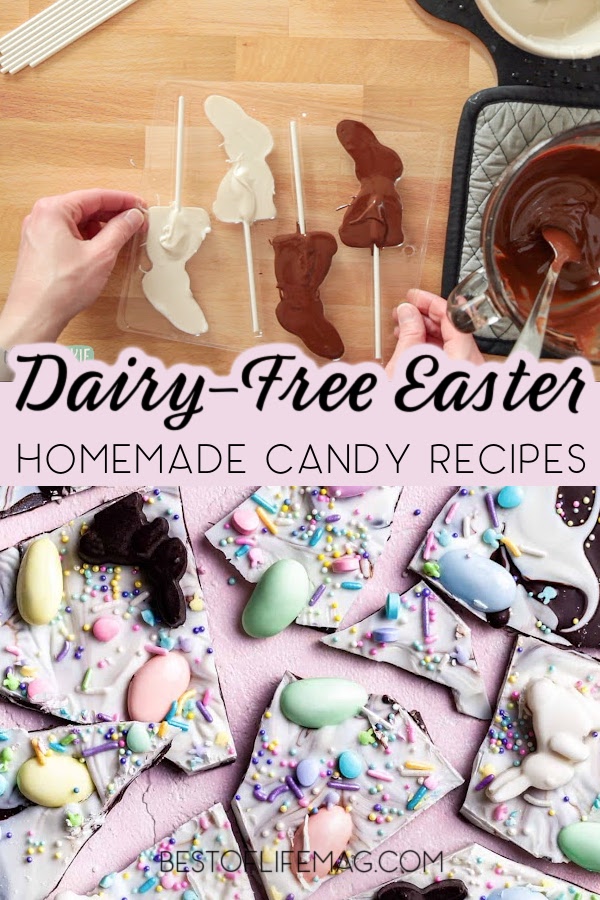 Enjoy these dairy free Easter candy recipes perfect for allergy-friendly baskets so everyone can celebrate. Easter Candy Recipes | Dairy Free Candy | Vegan Easter Treats | Allergy Friendly Easter | Dairy Free Chocolate | Easter Recipes | Vegan Candy Recipes | Easter Desserts | Dairy Free Desserts | Gluten Free Easter | Easter Chocolate | Vegan Easter Candy | Plant Based Easter | Dairy Free Easter Treats via @amybarseghian