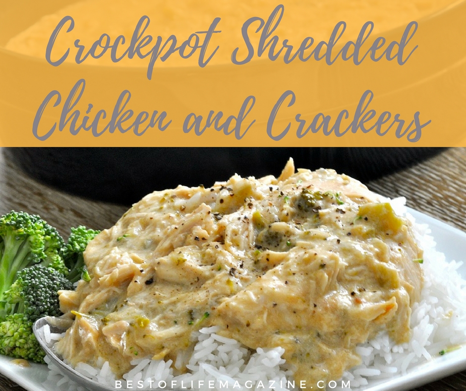 Shredded Chicken and Crackers Crockpot Recipe