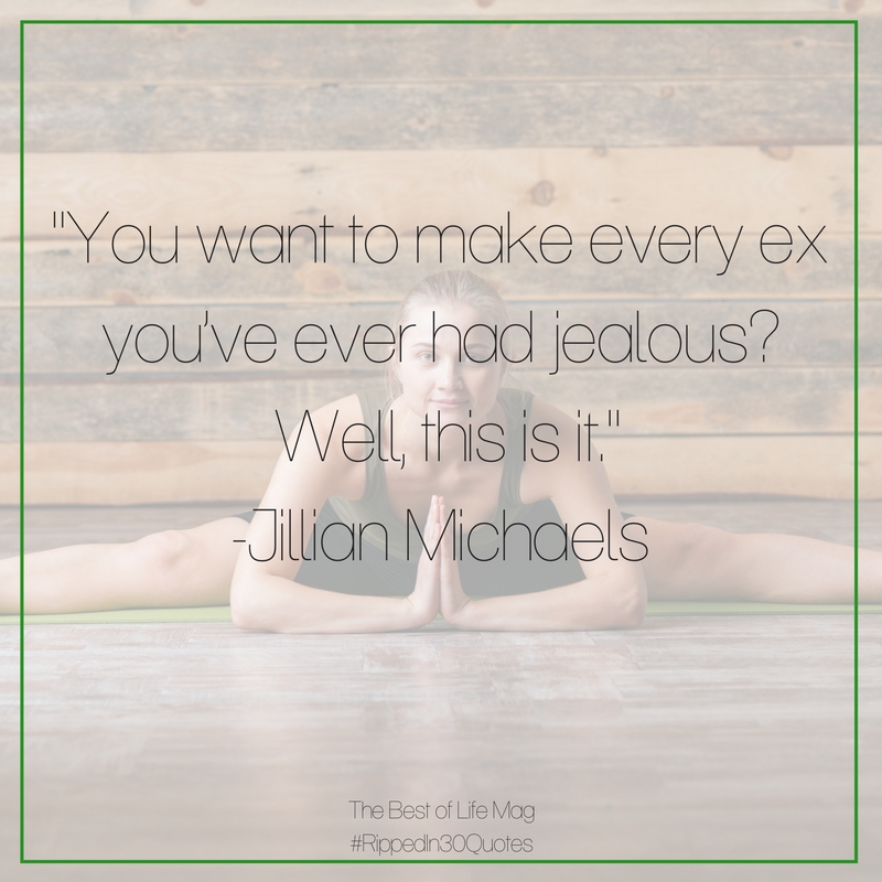 When you need some inspiration, there's no better help than these Jillian Michaels quotes from Ripped in 30! She's tough but fair, chin up champ! Jillian Michaels Workouts | Fitness Quotes | Fitness Motivation | Motivational Quotes | Inspirational Quotes | Fitness Inspiration