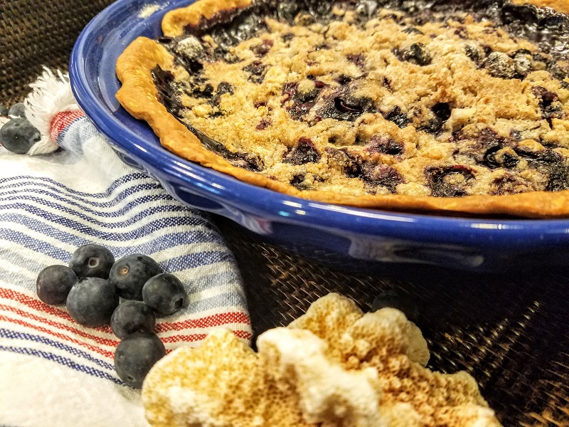 There is nothing better than an easy, warm, fresh, blueberry pie recipe; this pie recipe also happens to be dairy free!