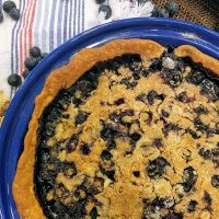 There is nothing better than an easy, warm, fresh, blueberry pie recipe; this pie recipe also happens to be dairy free! Dairy Free Recipes | Dairy Free Pie Recipe | Blueberry Pie Recipe | How to Make a Blueberry Pie | How to Make a Dairy Free Pie