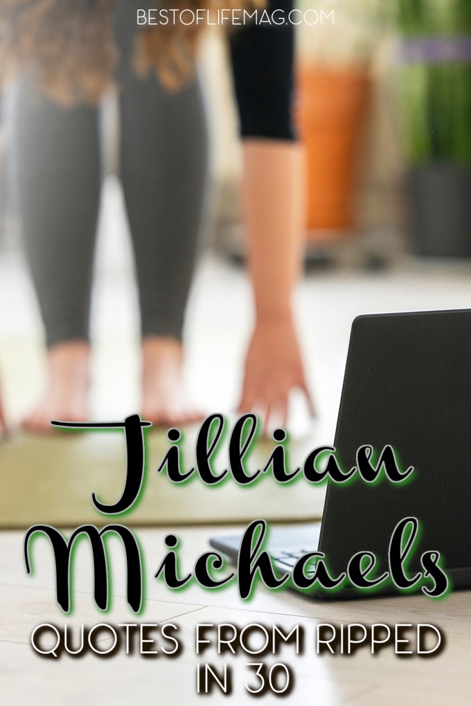 When you need some inspiration, there's no better help than these Jillian Michaels quotes from Ripped in 30! She's tough but fair, chin up champ! Workout Inspiration | Motivational Quotes for Fitness | Fitness Quotes | Jillian Michaels Quotes | Jillian Michaels Fitness Motivation | Home Fitness Ideas | Fitness Tips #jillianmichaels #quotes