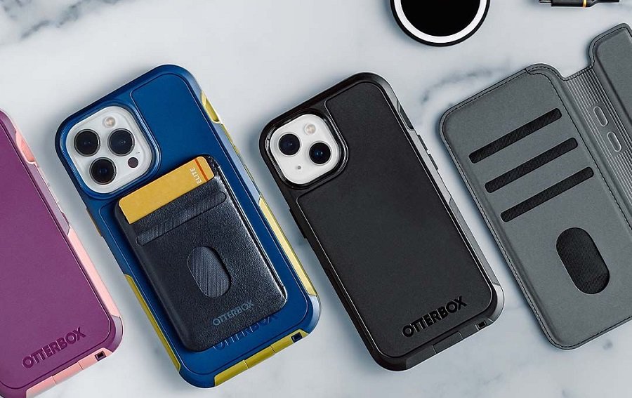 Otterbox Levels of Protection A Row of Defender Cases on a Surface