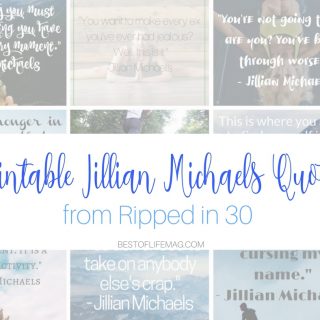 These printable Jillian Michaels Quotes from Ripped in 30 are easy to download, print, and keep handy for those moments of weakness we all face! Workout Quotes | Gym Quotes | Fitness Quotes | Motivational Quotes | Inspirational Quotes | Funny Quotes