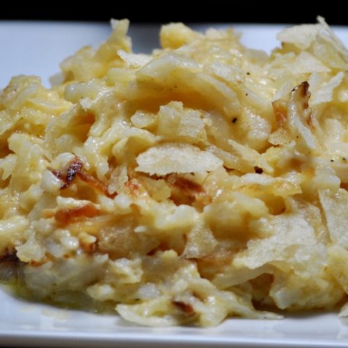 Crockpot Cheesy Hashbrowns | Cheesy Potatoes Side Dish - Best of Life ...