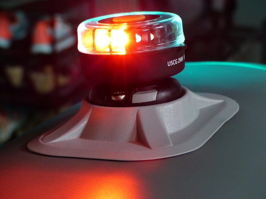 The Navisafe Dinghy Navigation Light with RAILBLAZA Attachment was our solution and could be the solution you've been looking for as well.