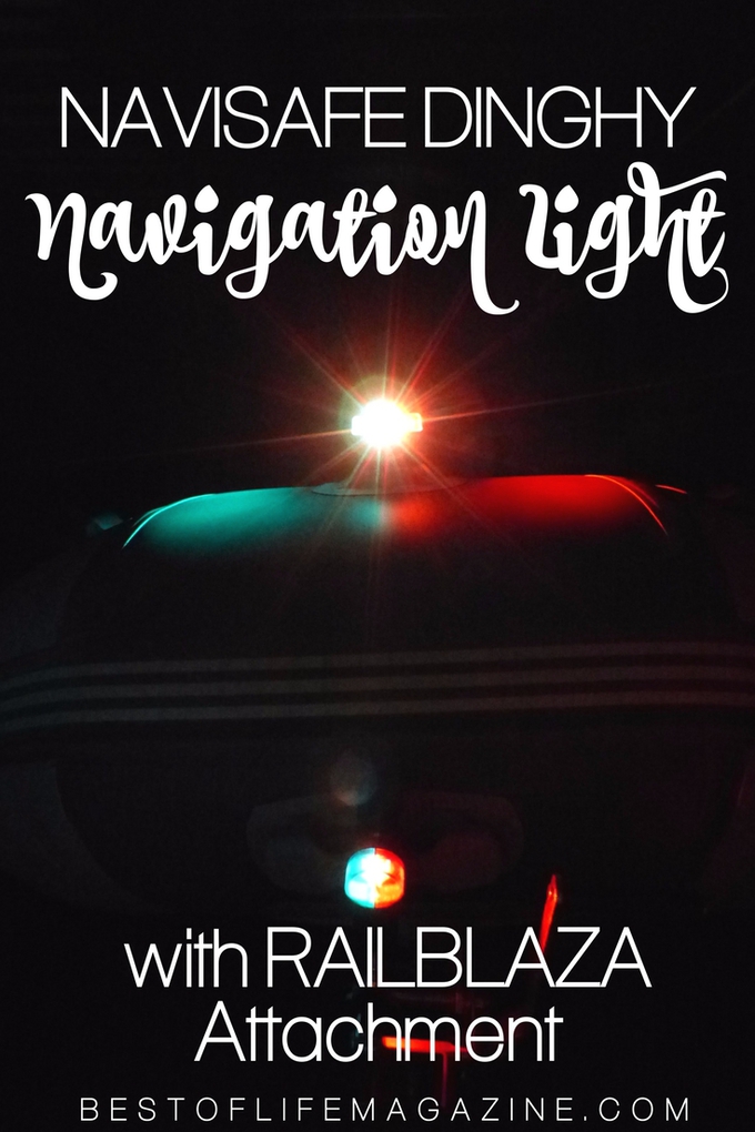 The Navisafe Dinghy Navigation Light with RAILBLAZA Attachment was our solution and could be the solution you've been looking for as well.  via @amybarseghian
